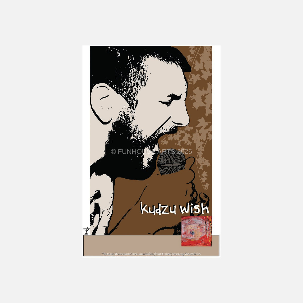 FH1258 Kudzu Wish "Reverse Hurricane" poster, Pete Deangelo