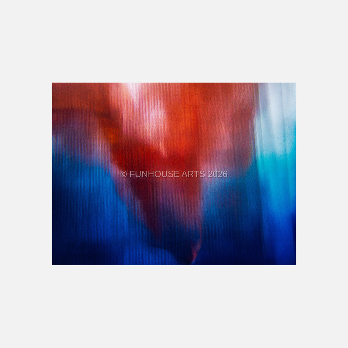 FH1191 stainedredwhiteandblue by John Sklba, digital art print