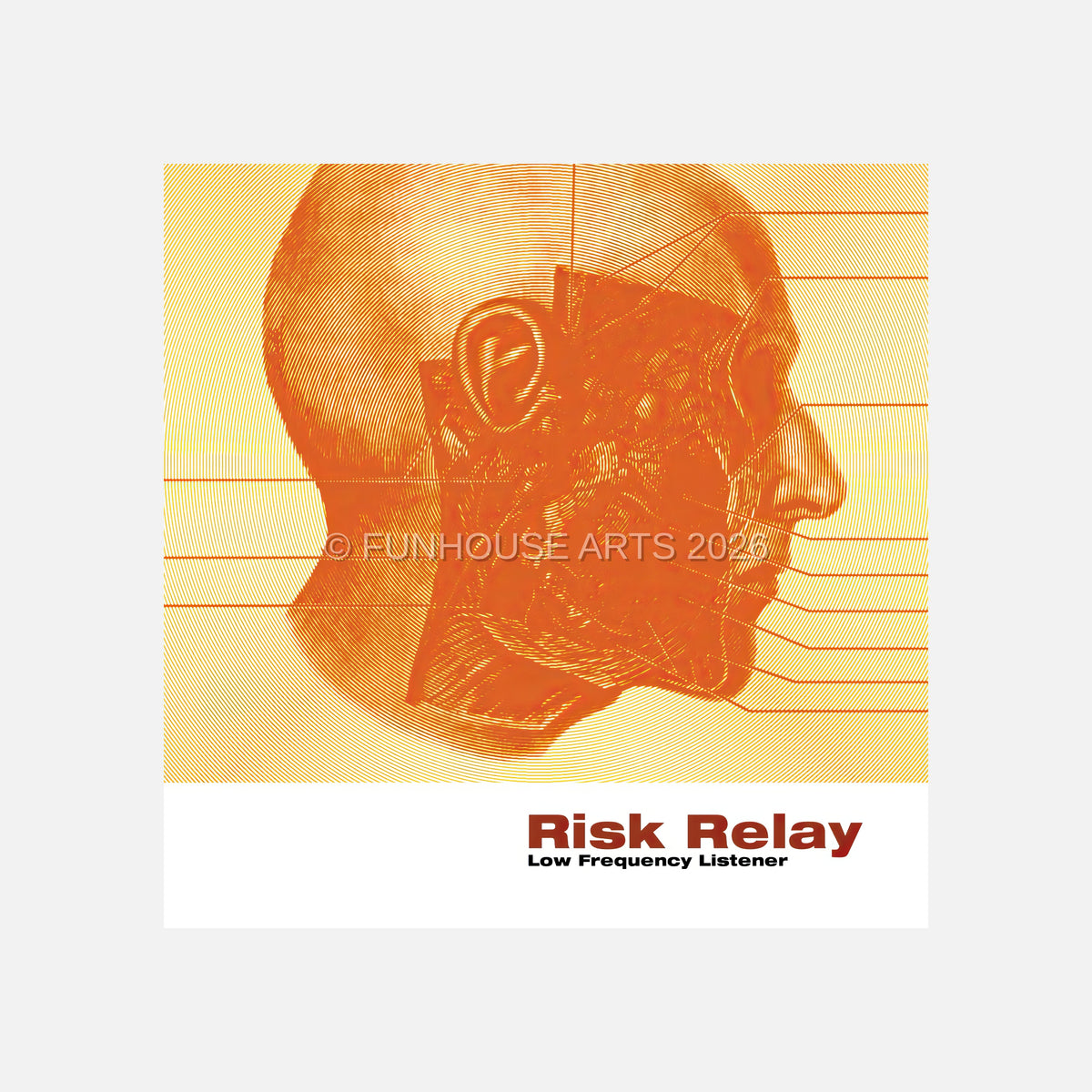 FH1232 Risk Relay "Low Frequency Listener" album cover, Pete Deangelo