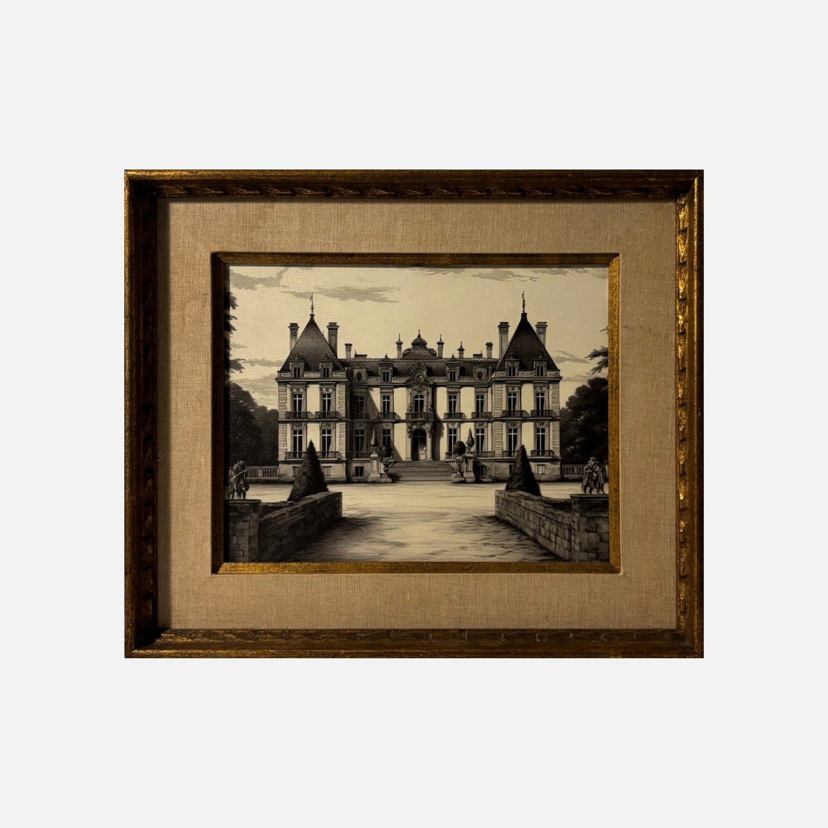 FH1260 Black and white mansion illustration, gray composite (2026-10-19)