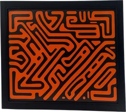 Abstract artwork close-up
