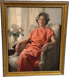 Portrait artwork close-up