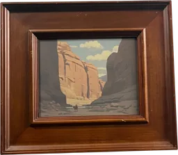 Landscape artwork close-up